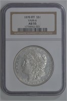 1878 Morgan Silver Dollar 8 TF VAM 6
