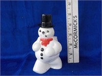 Hard plastic Snowman candy holder
