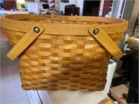 Wicker basket with handles medium size