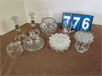 Lovely Lot of Clear Glass Pieces #1