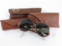 Vintage Ray-Ban Sunglasses & 3 Ray-Ban Cases