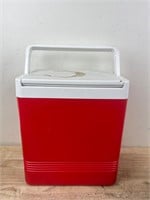 Red Igloo cooler