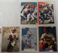 Sheet Of 5 Dan Marino Football Cards