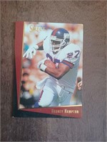 Vintage Rodney Hampton NY Giants FB card, 1993