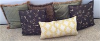 Assortment of Decorative Pillows .