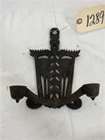 Cast Iron Candelabra 9" x 7"