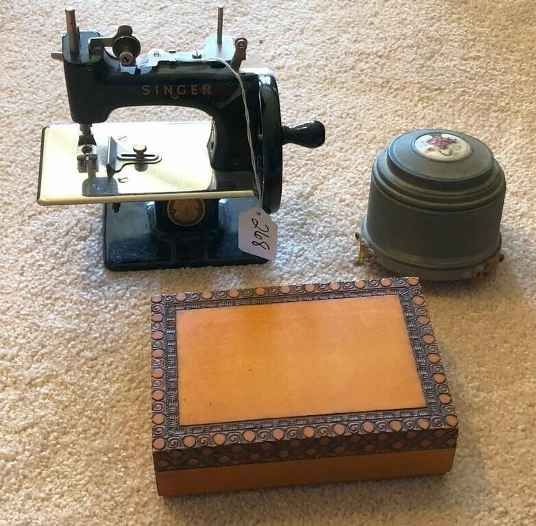 Toy Singer Sewing Machine, Music Box And More