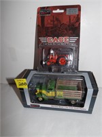 1/64th J.D. Stake Truck & Case Tractor