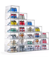 Large Clear Shoe Boxes Organizer