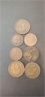 7 - old Canadian coins.