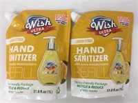2-1L Pks Wish Ultra Hand Sanitizer ~ Lemon Citrus