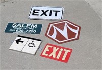 Exit, handicap, Morton signs