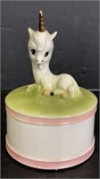 Unicorn trinket holder ceramic