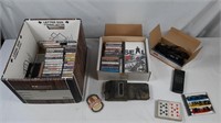 Large collection of cassettes and CDs
