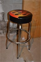 164: Bar Stool with Flame Seat