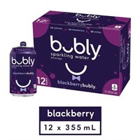 bubly blackberry Sparkling Water Beverage, 12 pk