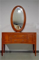 Modern Teak (Thialand) Console Table & Mirror