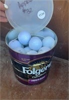 Approximately 32 golf balls