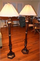 Lot of 2 Matching Floor Lamps
