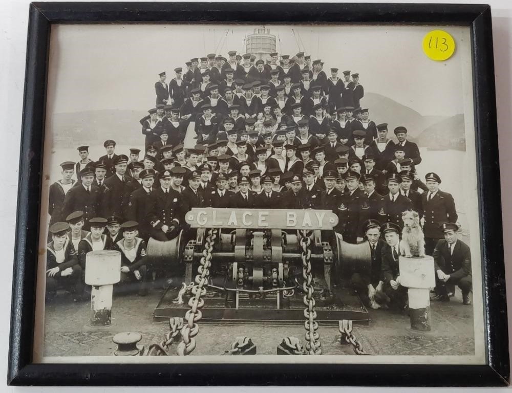 WW2 HMCS Glace Bay Frigate Authentic Photo