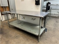 6 FT Stainless Steel Prep Table