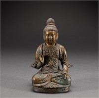 Bronze gold Buddha statue before Ming dynasty