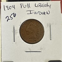 1904 INDIAN HEAD PENNY CENT