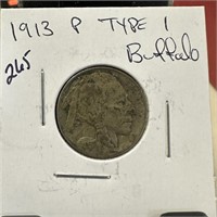 1913 TYPE 1 BUFFALO NICKEL