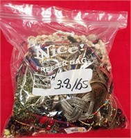 BAG OF ASSORTED ESTATE JEWELRY LOT #H (3.8LBS)