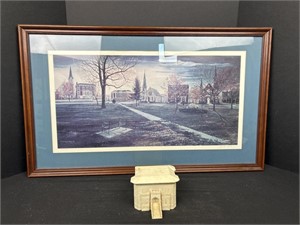 Framed print numbered and signed Charles Funk