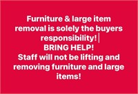 furniture and large heavy item removal rules