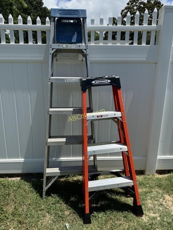 Werner aluminum 6' step ladder, Werner aluminum