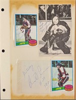 Autographed Hockey Photo & Cards