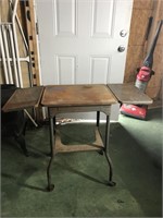 Vintage Metal Typewriter Table