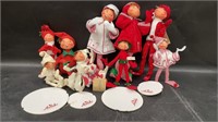 10 ANNALEE Mobility Dolls Christmas Elves