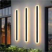 TE7597  YANSUN Outdoor LED Wall Sconce, Black, 1 L