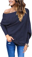 GOLDSTITCH Women's Off Shoulder Sweater- Medium