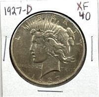 1927-D Peace Dollar