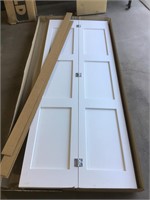 Bifold doors white (2) approx 29.5”x79”