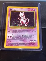 1999 Base Set Holo Rare Pokemon Mewtwo CARD