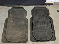 Two vehicle floor mats 20"W x 30"L
• small rip