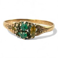 Antique Gold Victorian Ring w/ Stones