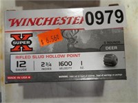 WINCHESTER RIFLED SLUG HOLLOW POINT 12GA 2 3/4"