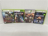 XBOX 360 GAME LOT - MASS EFFECT 1, 2 &3, DYNASTY