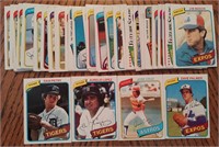 1980 Baseball Card Lot (x50)