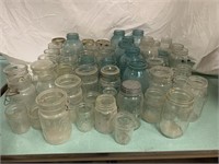 Glass fruit jars