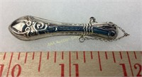 Victorian sterling needle case 7 grams