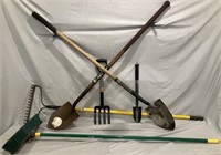 Used yard tools w/ HD rake.