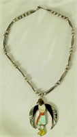 NATIVE AMERICAN STERLING SILVER NECKLACE