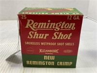 25 ROUNDS OF REMINGTON SHUR SHOT 12 GAUGE SHOTGUN